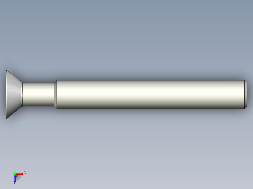 沉头螺钉-Screw_-M18-L150_120-30-3x3-40_-Countersunk_head.stp俯视图