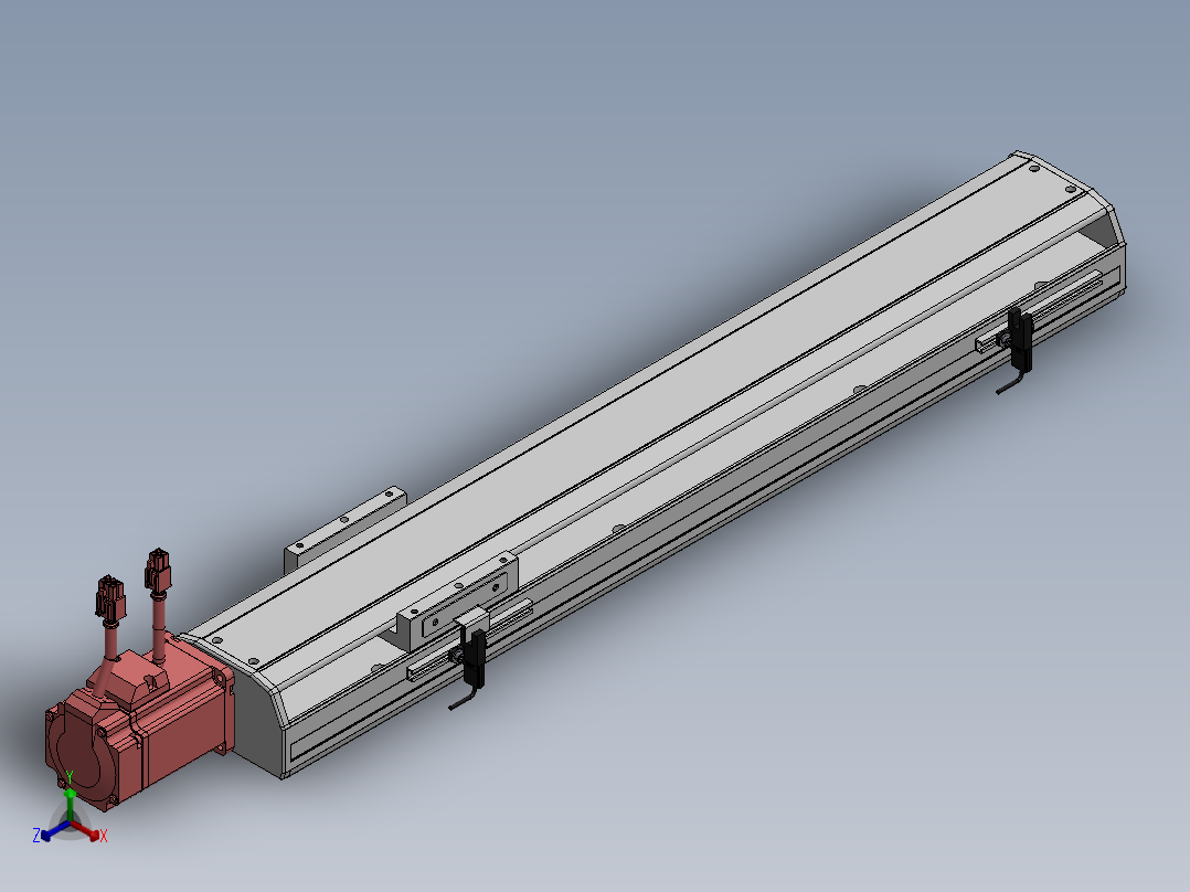 精密模组MY100-T10-450L-BC-P20B-C4-C正等轴测图