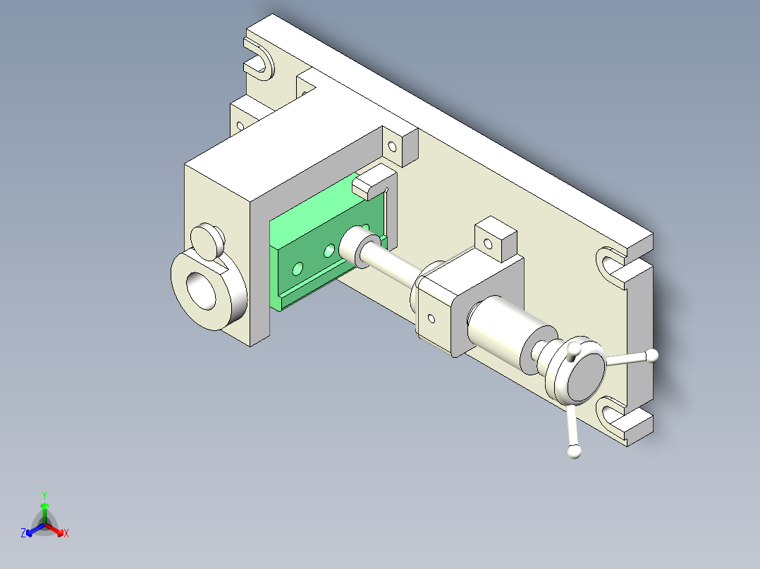 （拨叉831003加工工艺及钻φ22花键底孔夹具设计）含三维图+CAD图纸+说明书正等轴测图