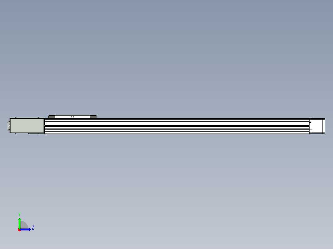 同步带滑台-欧规BC6H-L60-S900-L-ZP40-D3左视图