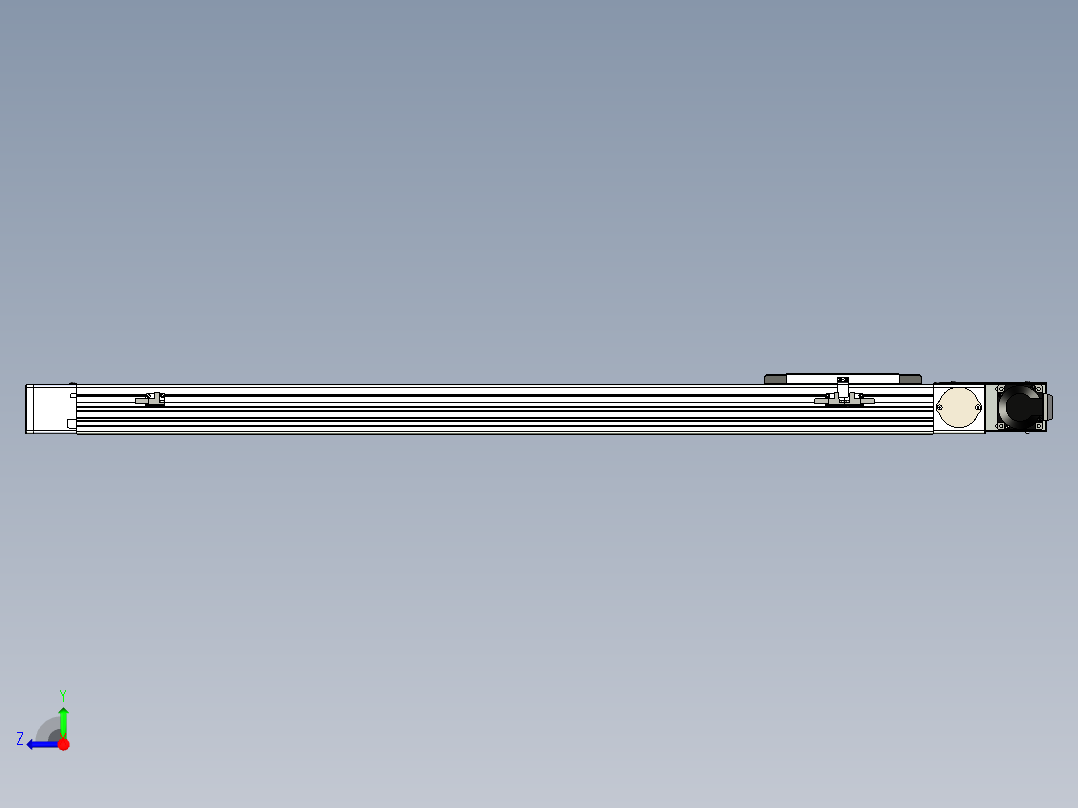 同步带滑台-欧规BC6H-L60-S900-L-ZP40-D3右视图