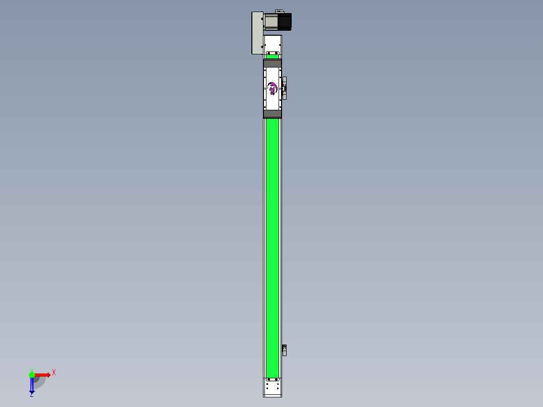 同步带滑台-欧规BC6H-L60-S900-L-ZP40-D3俯视图