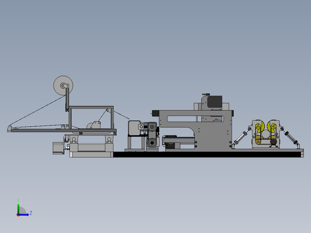 线缆装铠机sw18左视图
