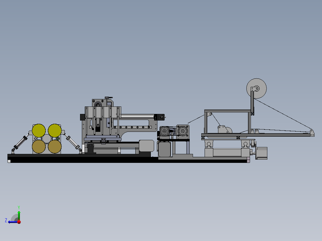 线缆装铠机sw18右视图
