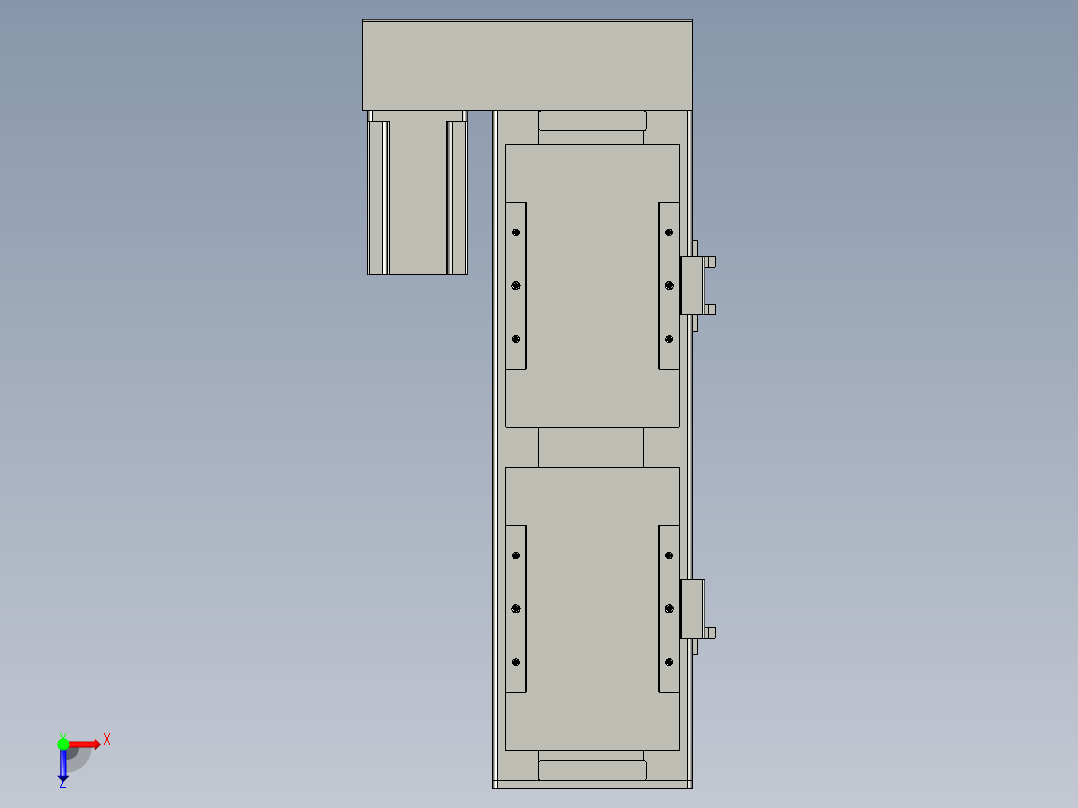 直线模组WG-LHC12-S150-L设计图纸俯视图