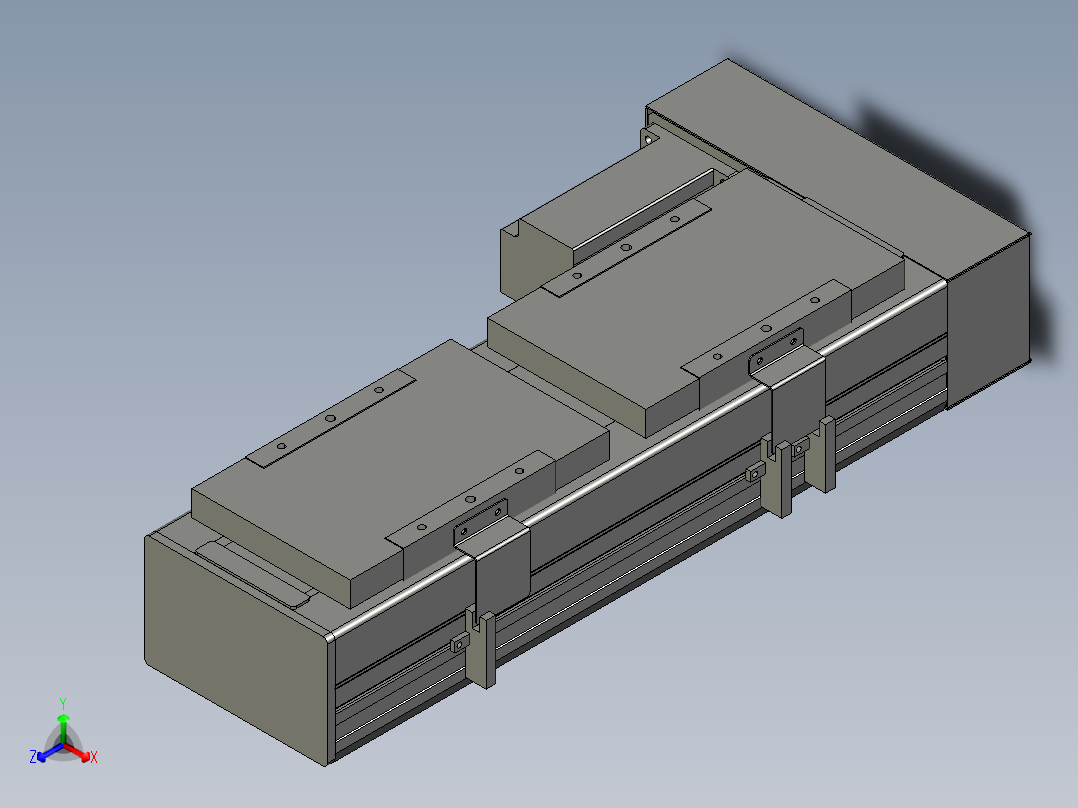 直线模组WG-LHC12-S150-L设计图纸正等轴测图