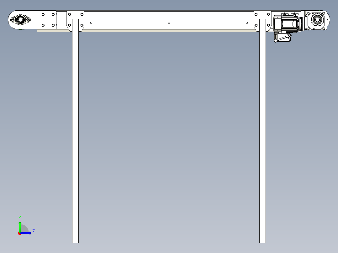 皮带输送机 (11)左视图