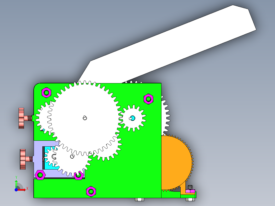 家用电动面条机的设计【家用电动压面机】含三维二维PPT说明书前视图