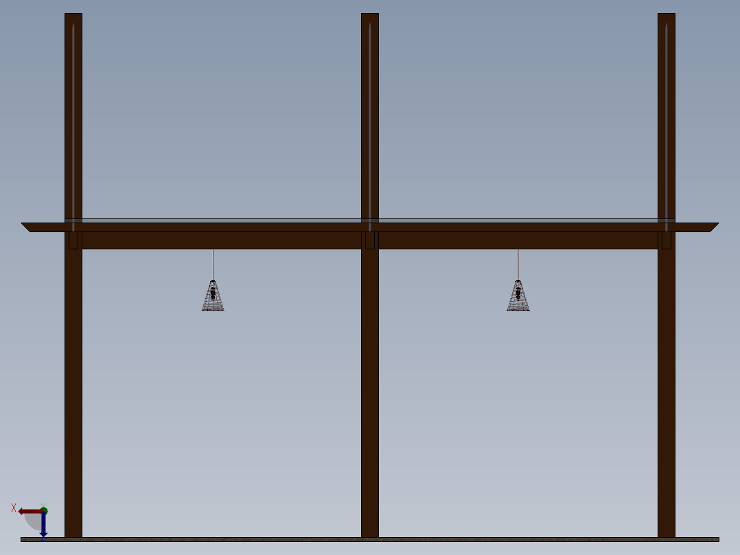 停车棚 停车楼 (5)后视图