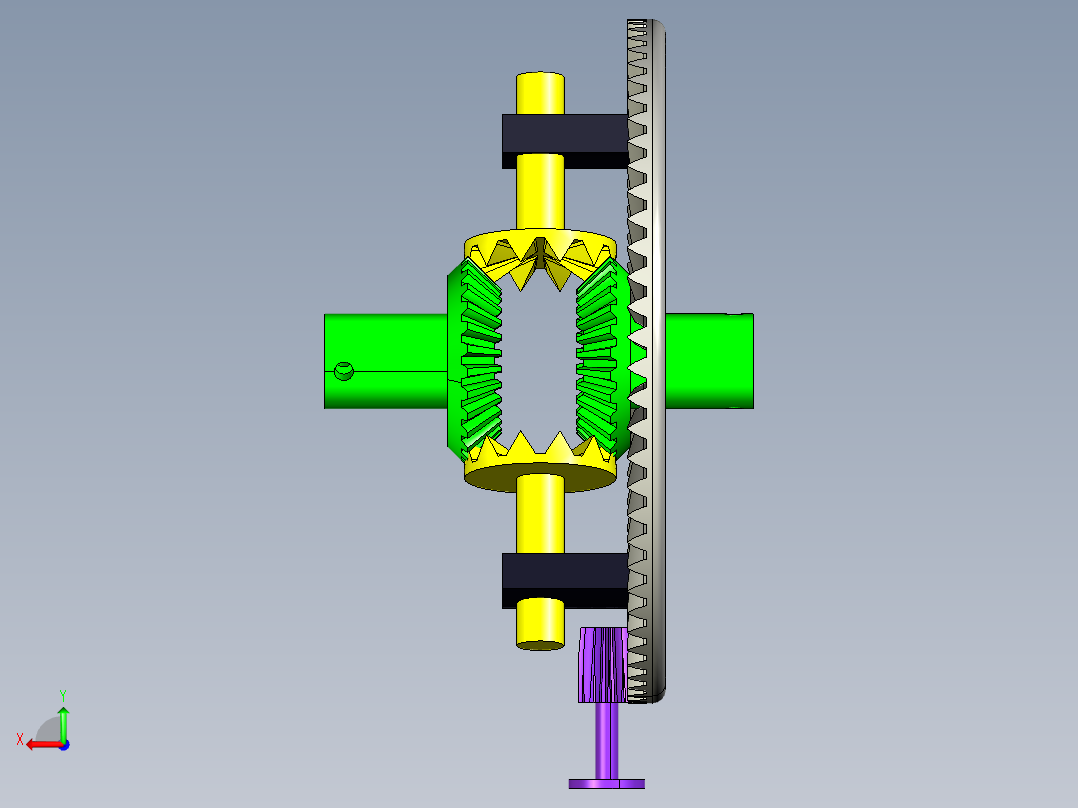 齿轮啮合 (117)后视图