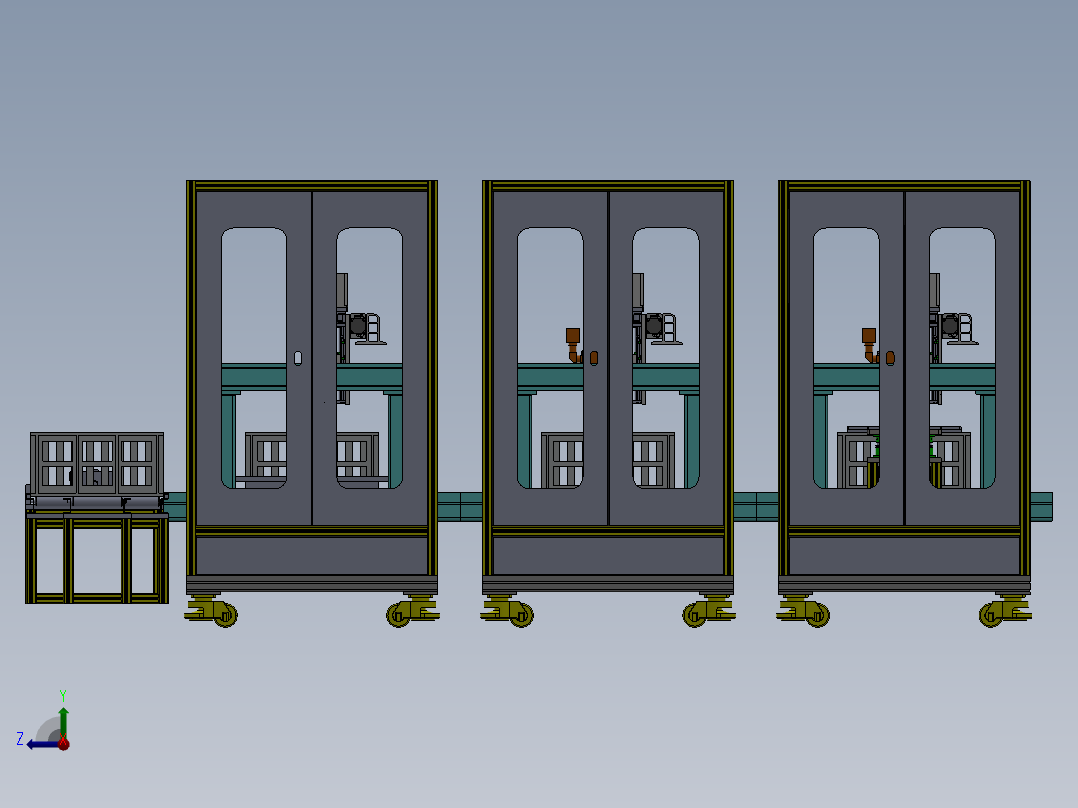 锂电池注液孔激光自动封孔机右视图