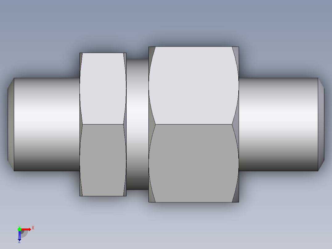 卡套式工业通用硬管接头EO_Weld_fitting_for_tubes_ASK630X5S俯视图