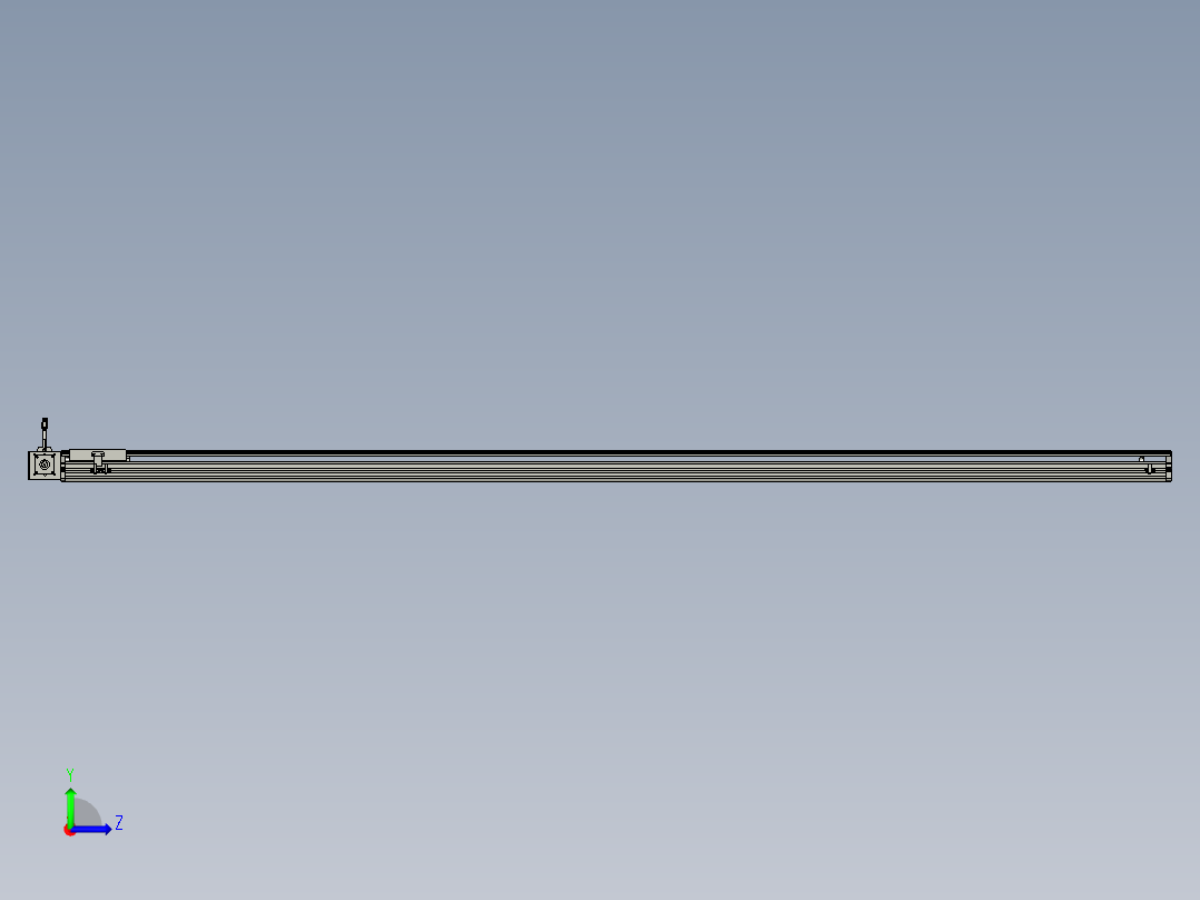 东锦同步带传动-直线滑台模组DH135B-L125-S2500-BL-P400W-C3左视图