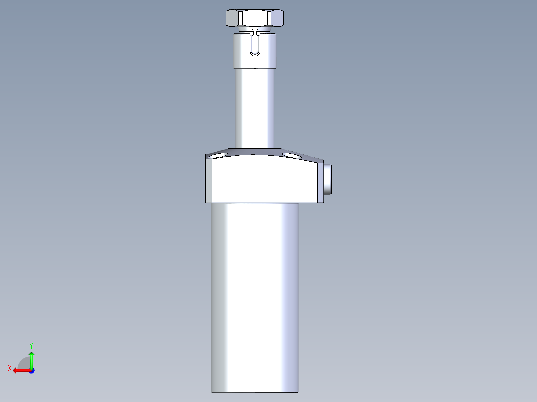 KOSMEKLHA0400-CL-Q25多系列多零件图纸模型后视图