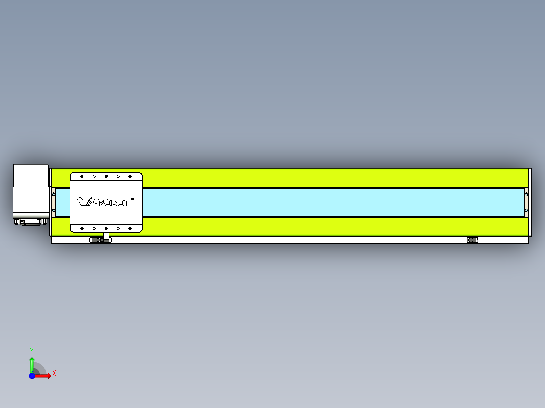 威洛博VBC同步带传动一无尘环境VBC17-L45-S900-BRD-ZP75-C3前视图