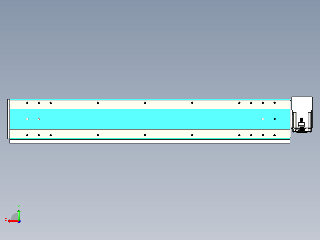 威洛博VBC同步带传动一无尘环境VBC17-L45-S900-BRD-ZP75-C3后视图