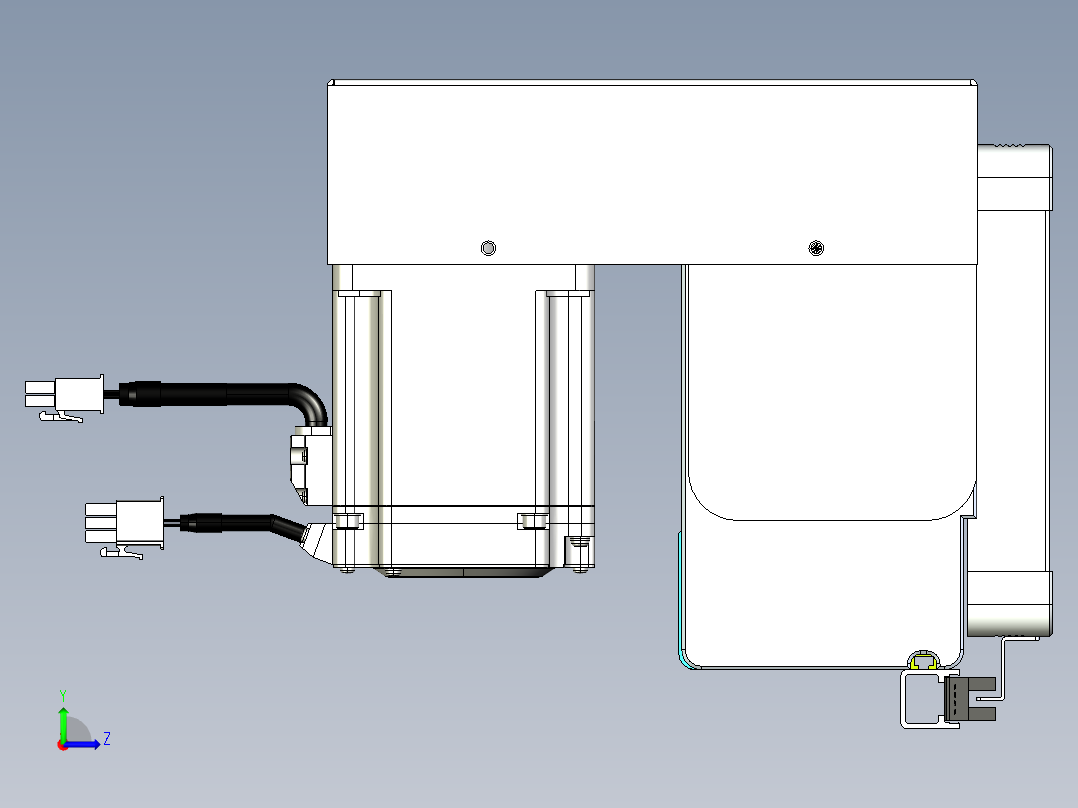 威洛博VBC同步带传动一无尘环境VBC17-L45-S900-BRD-ZP75-C3左视图