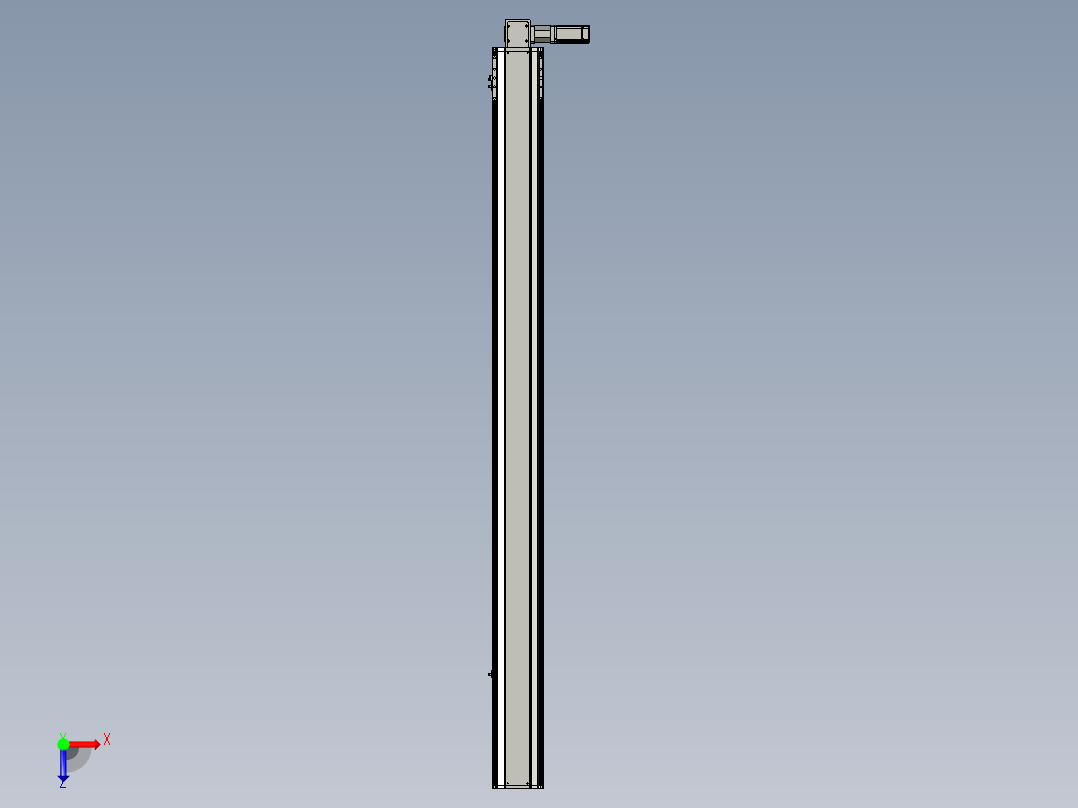 东锦同步带传动-直线滑台模组DH170B-L150-S2200-BL-P400W-C3俯视图