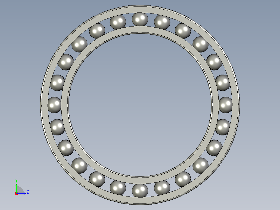 深沟球轴承61806左视图
