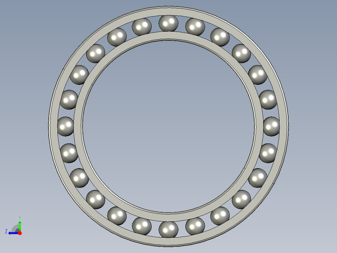 深沟球轴承61806右视图