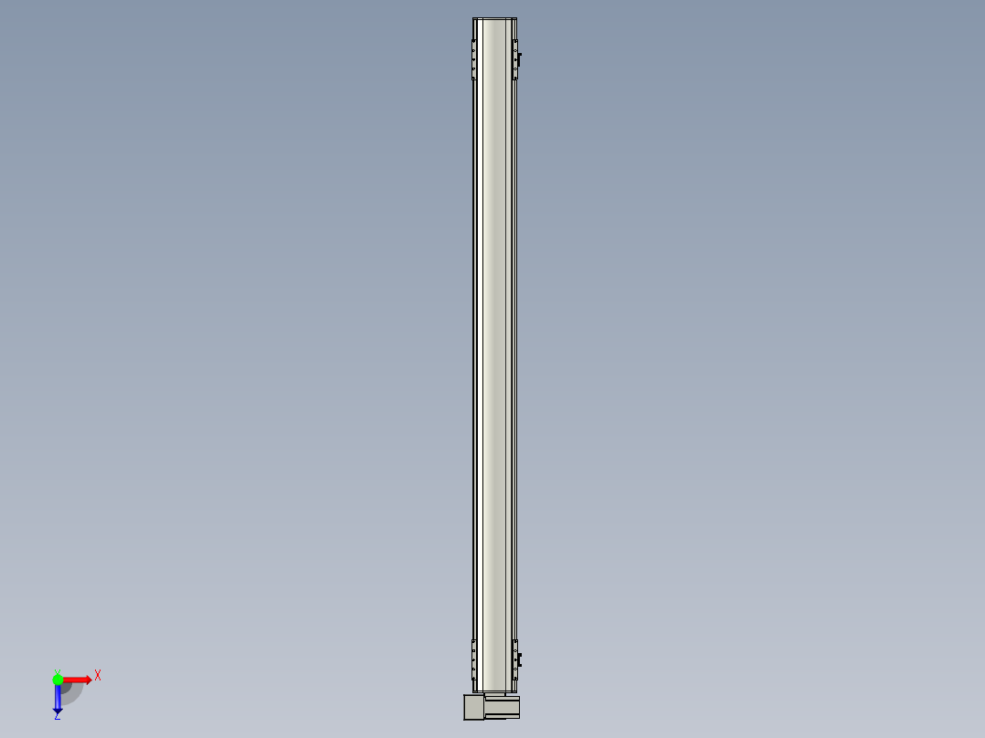 直线模组WG-LHB12-S1600-LU设计图纸俯视图