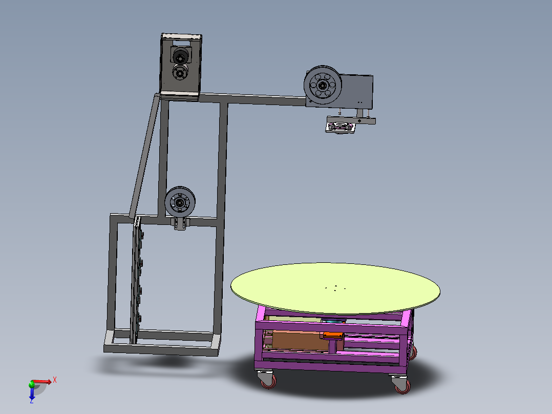 自动进料架（sw18可编辑+CAD+BOM）