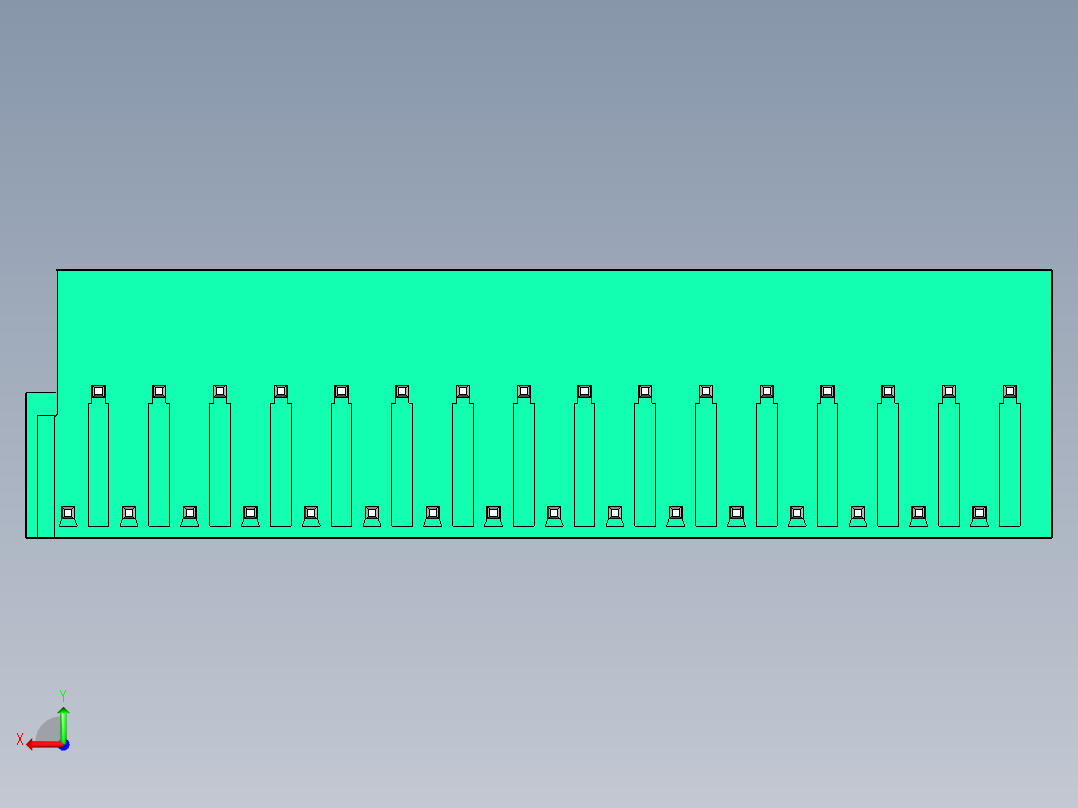 DEGSON 2EDG 系列 5.0mm 可插拔接线端子组-2EDGRTC-5.0-32P-14-00AH后视图