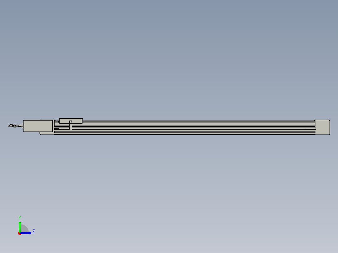 威洛博直线电机模组EB6-L70-S1250-BL-P40-MS3左视图