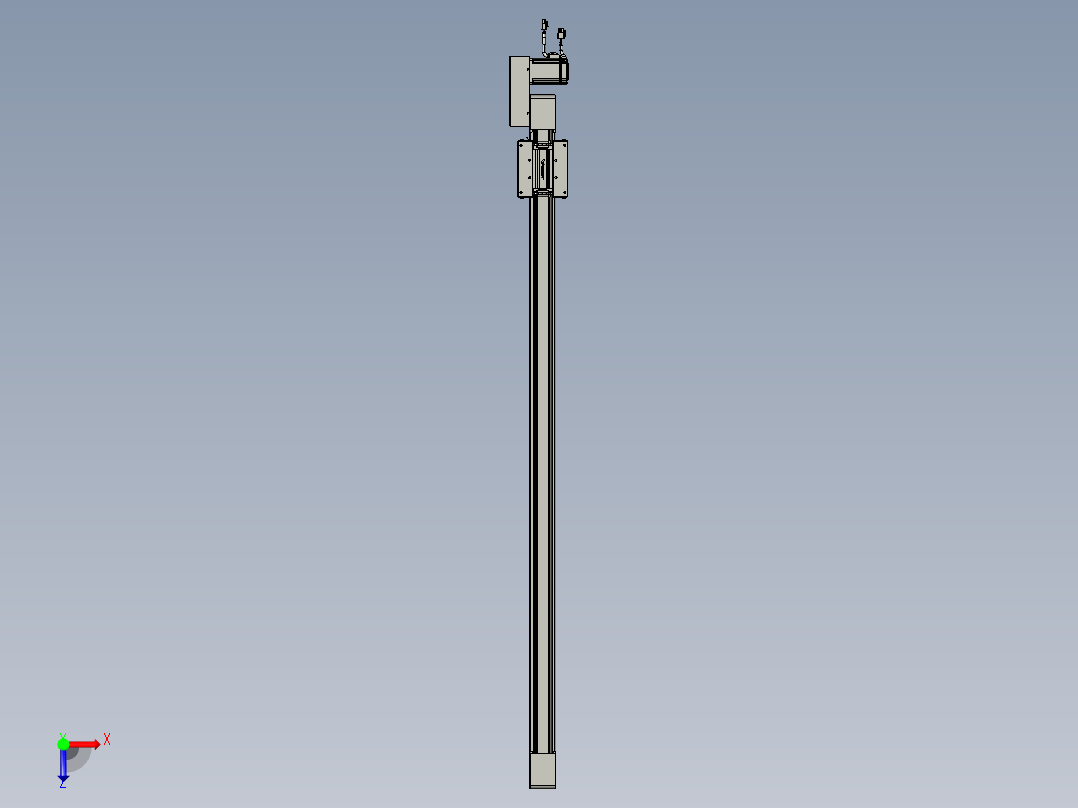 威洛博直线电机模组EB6-L70-S1250-BL-P40-MS3俯视图