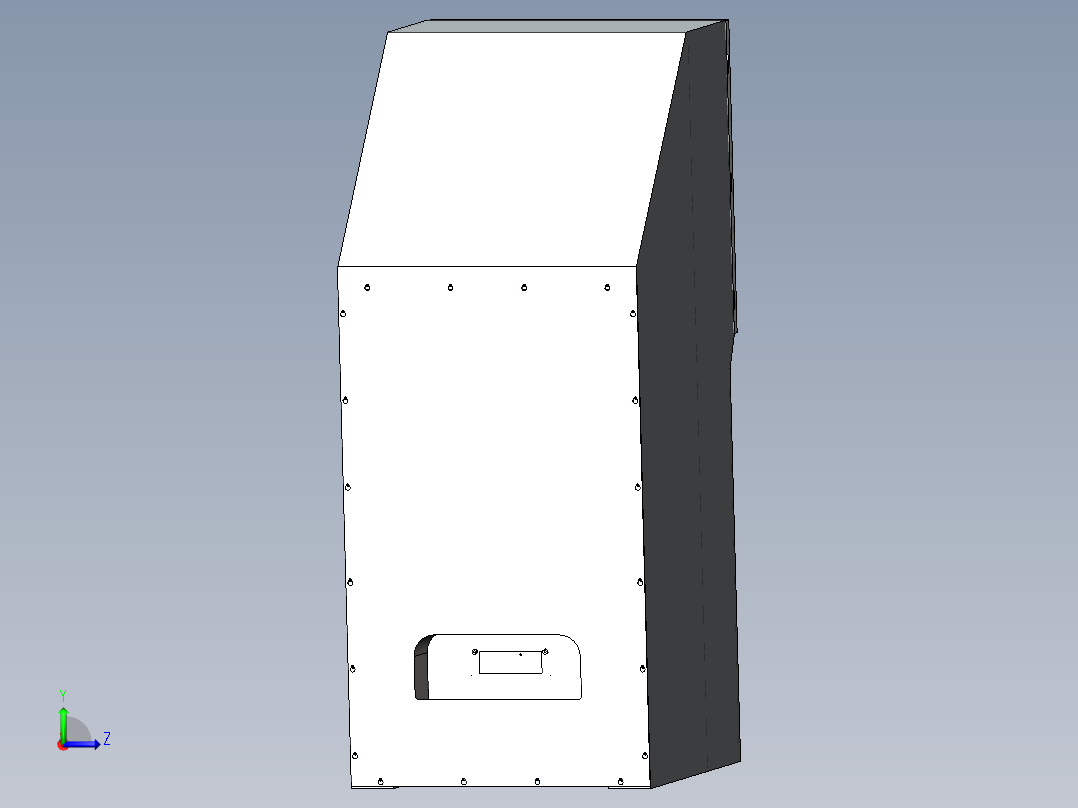运转台电柜左视图