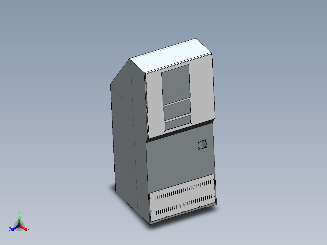 运转台电柜正等轴测图