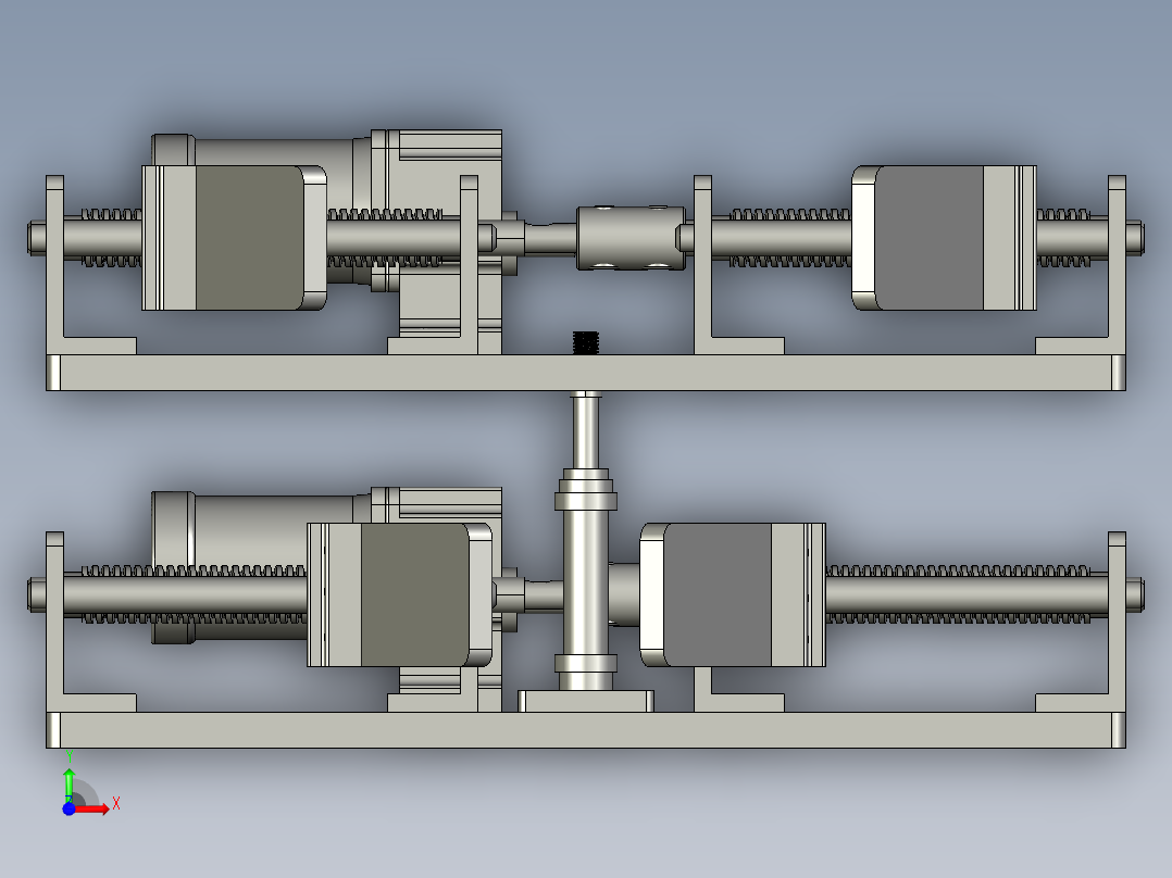 气缸驱动爬杆机器人的设计含三维前视图