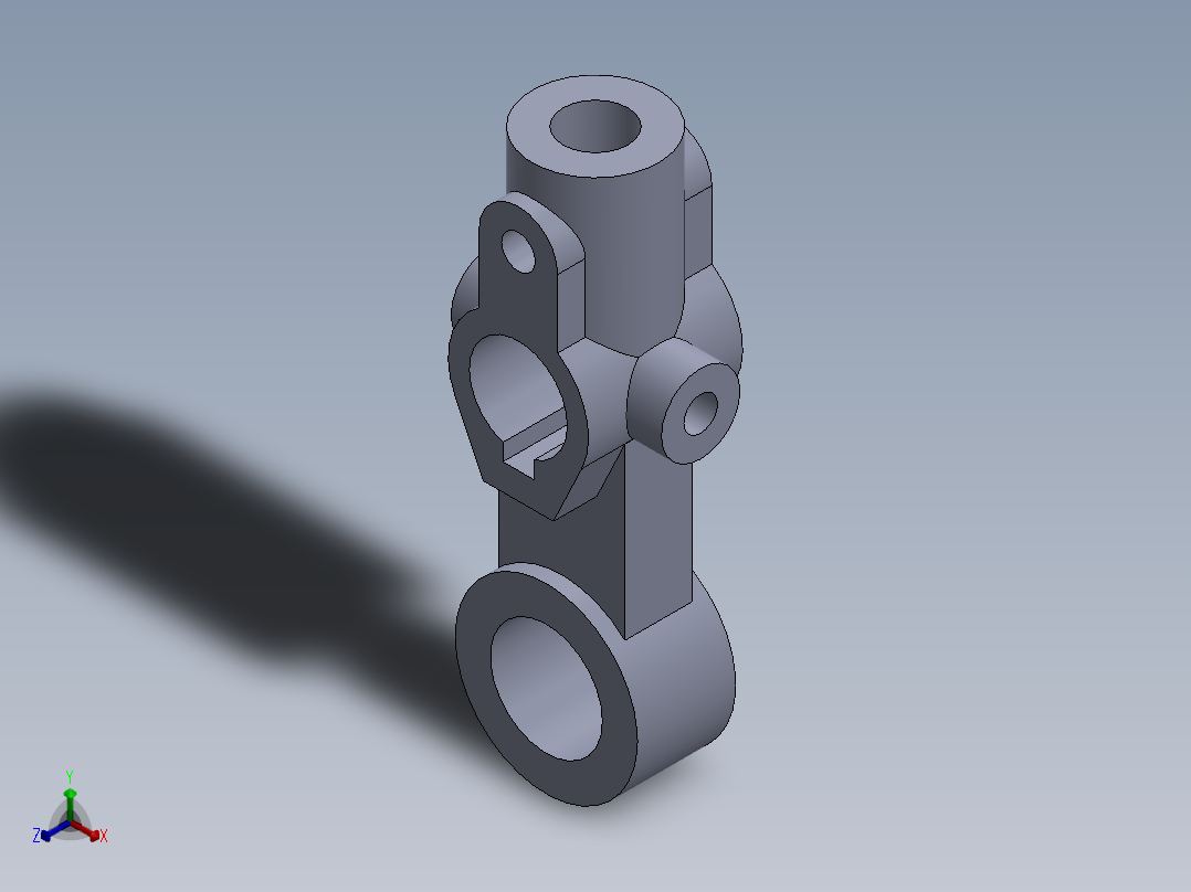 机械零件图5正等轴测图
