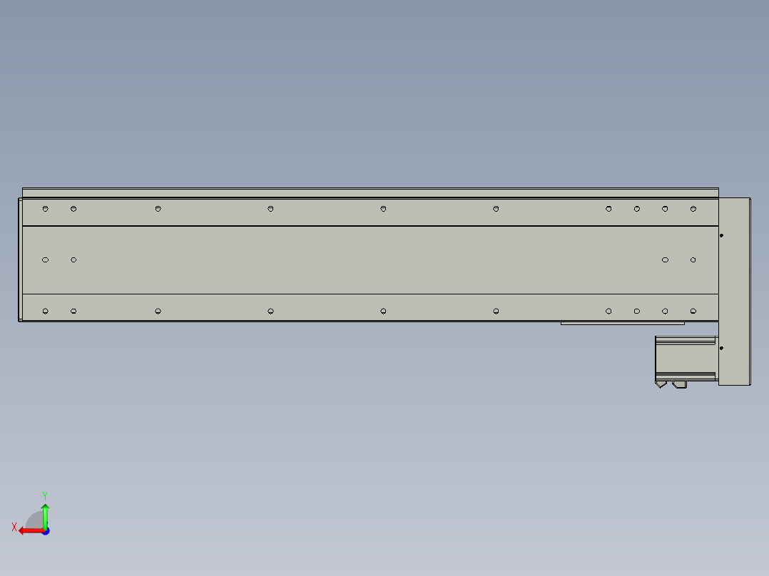 VF丝杆传动-一般环境VF22-S900-BL后视图