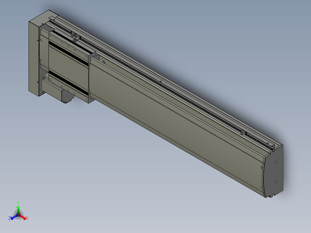 VF丝杆传动-一般环境VF22-S900-BL正等轴测图