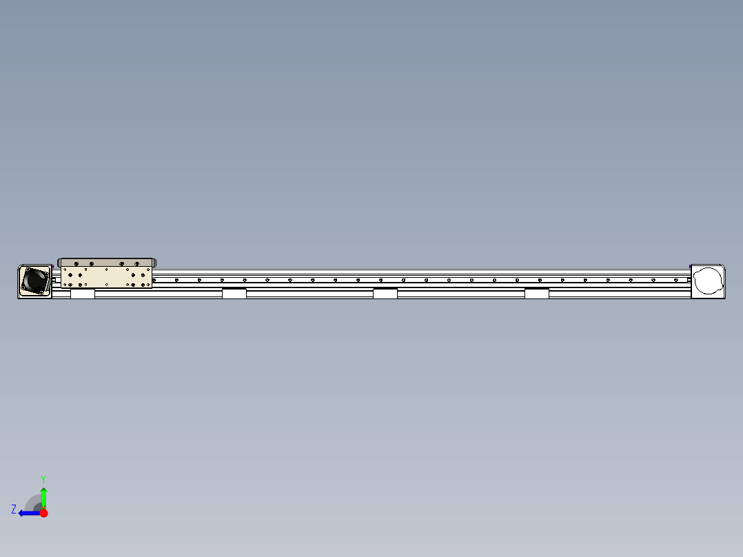 同步带滑台-欧规B8H-L176-S1400-L-ZP40-D3-N5右视图