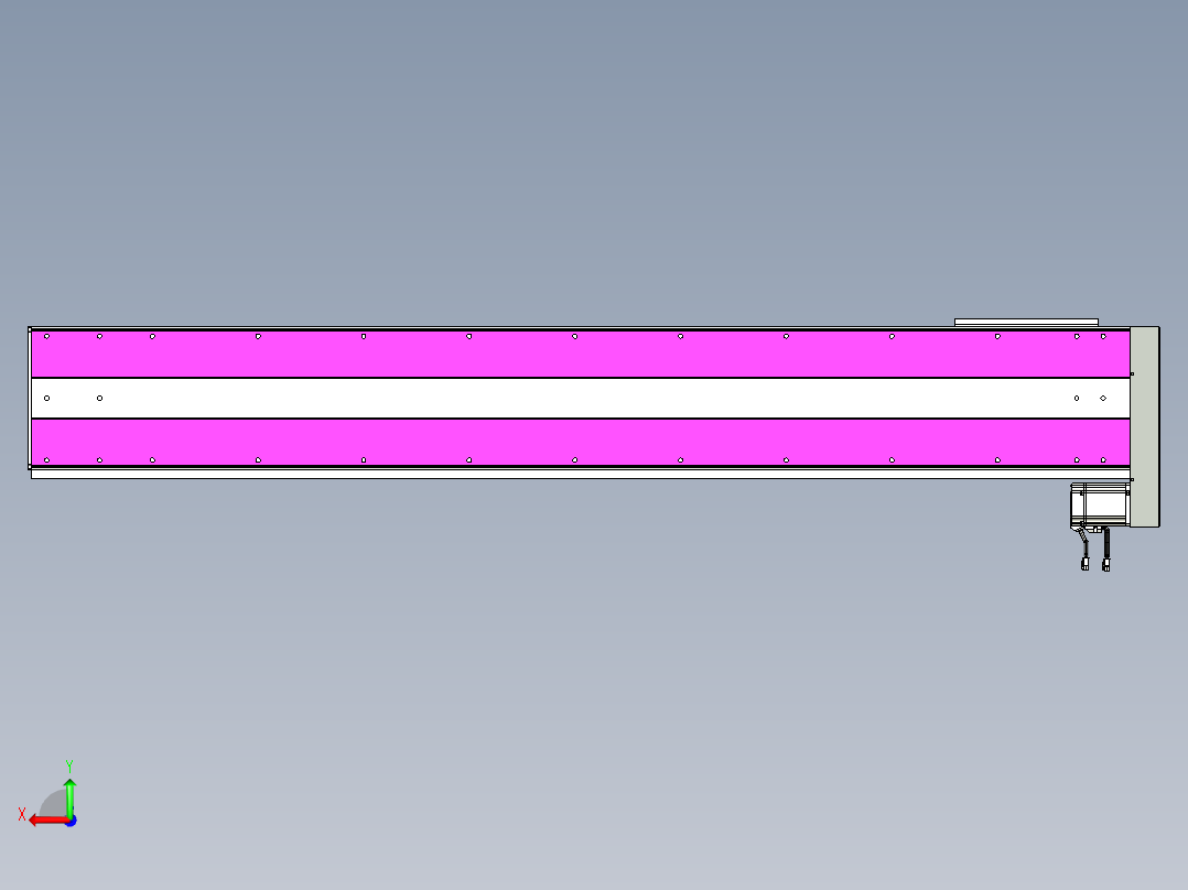 VF丝杆传动-一般环境VF27-Lxx-C-S1700-BL-ZP75-C3后视图