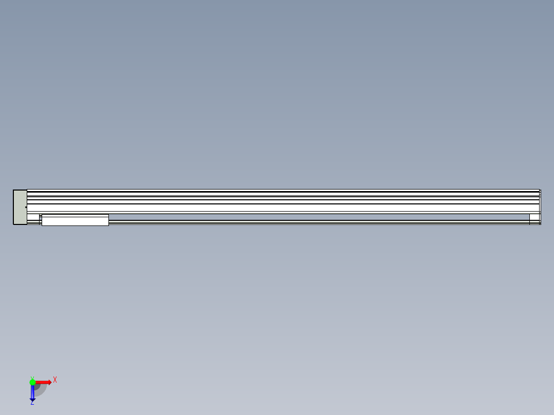 VF丝杆传动-一般环境VF27-Lxx-C-S1700-BL-ZP75-C3俯视图