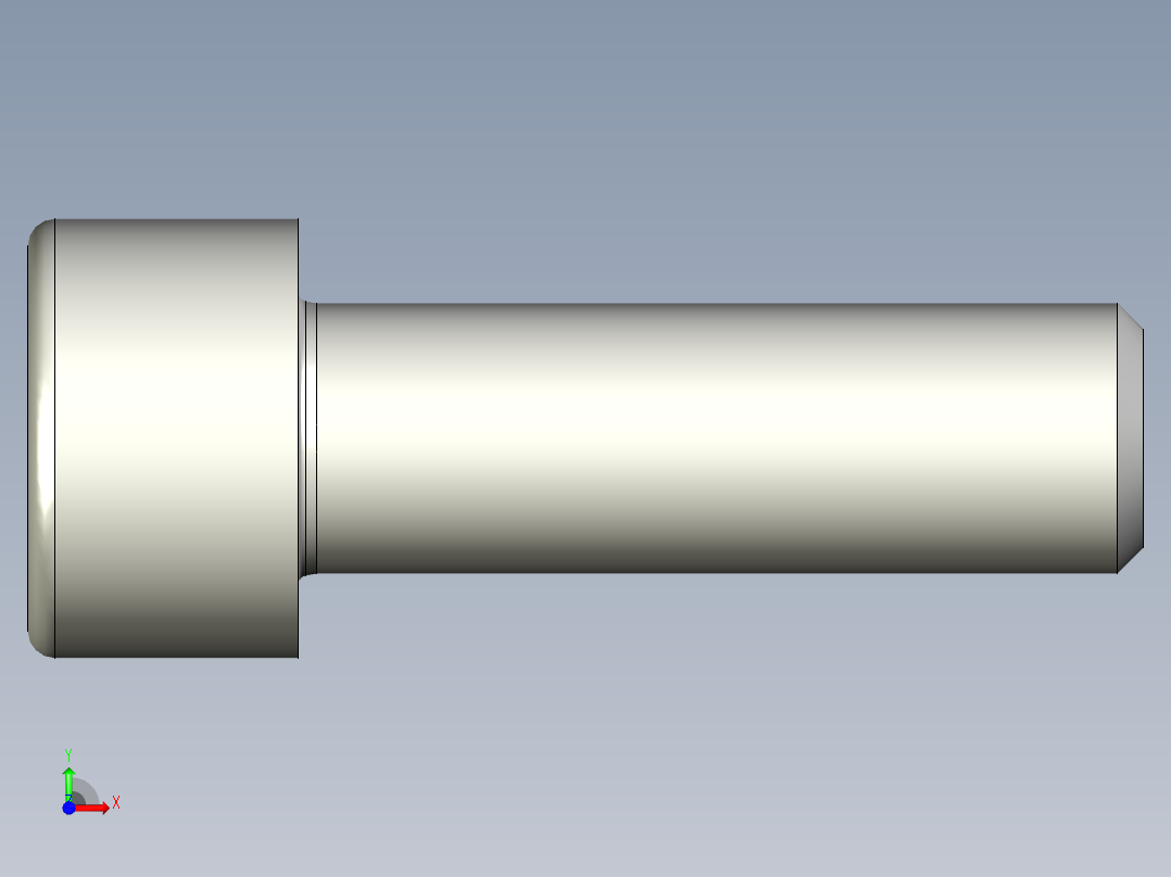 螺钉-DIN_912-M8x25.stp前视图