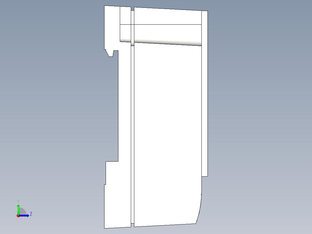 基恩士SJ-G_R_V036_controller_kc图纸模型左视图