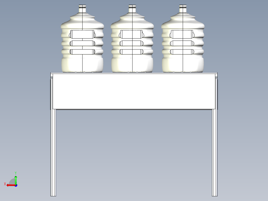 滚筒输送机 (2)后视图