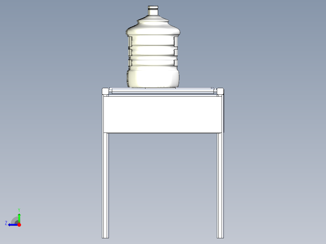 滚筒输送机 (2)右视图