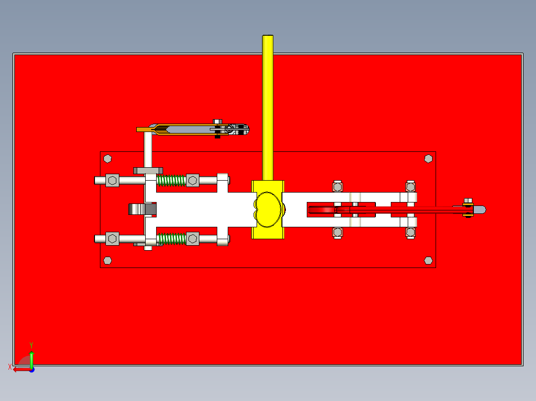 腰果脱壳机Creo2后视图