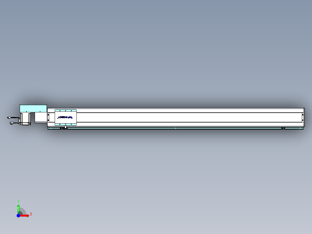 威洛博VBC同步带传动一无尘环境VBC14-L45-S1600-BR-ZP75-C3前视图