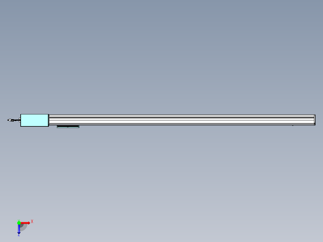 威洛博VBC同步带传动一无尘环境VBC14-L45-S1600-BR-ZP75-C3俯视图