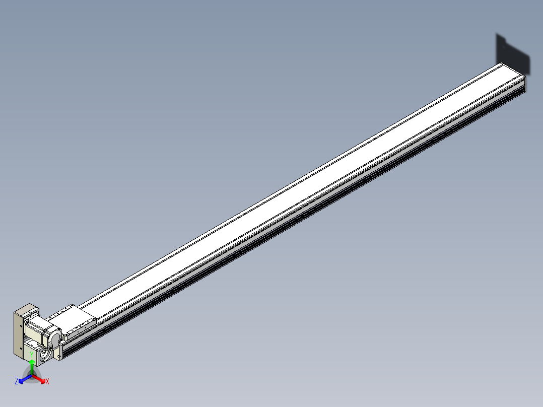 同步带全封闭直线模组TPA-HCB-105D-90-L1700-LU-C-P20-N3正等轴测图