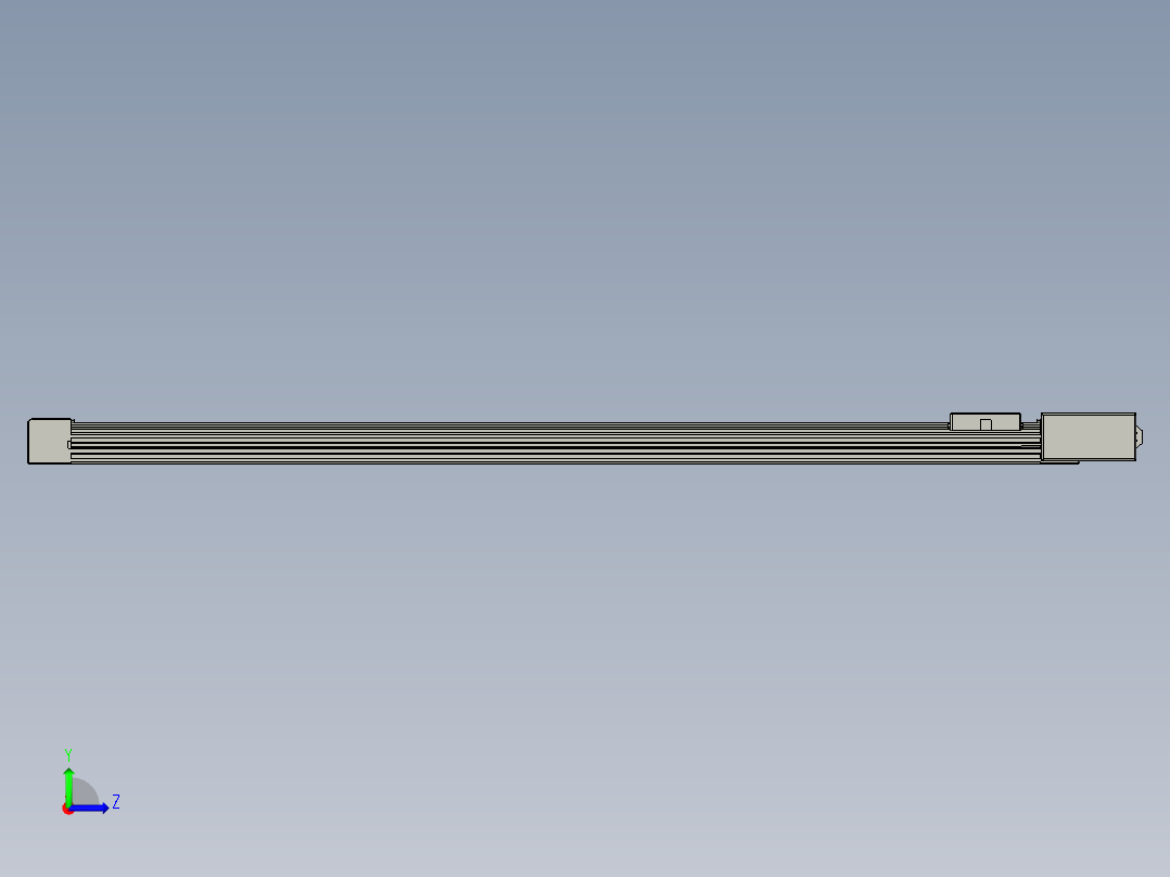 威洛博直线电机模组EB4-L40-S1100-BR-57-MS3左视图