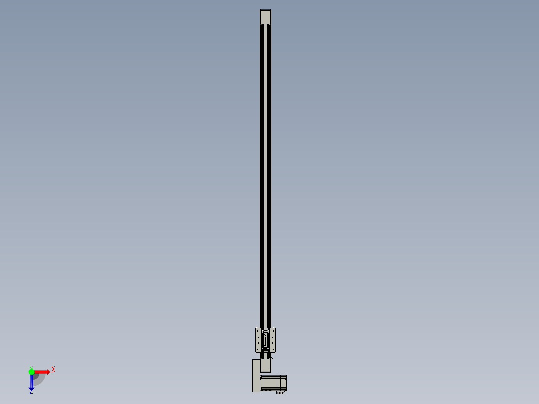威洛博直线电机模组EB4-L40-S1100-BR-57-MS3俯视图