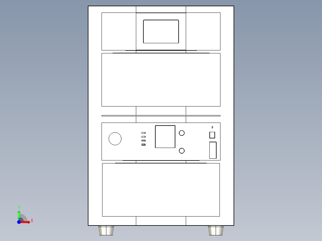 基恩士MD-V9900_9920_C_kc图纸模型前视图