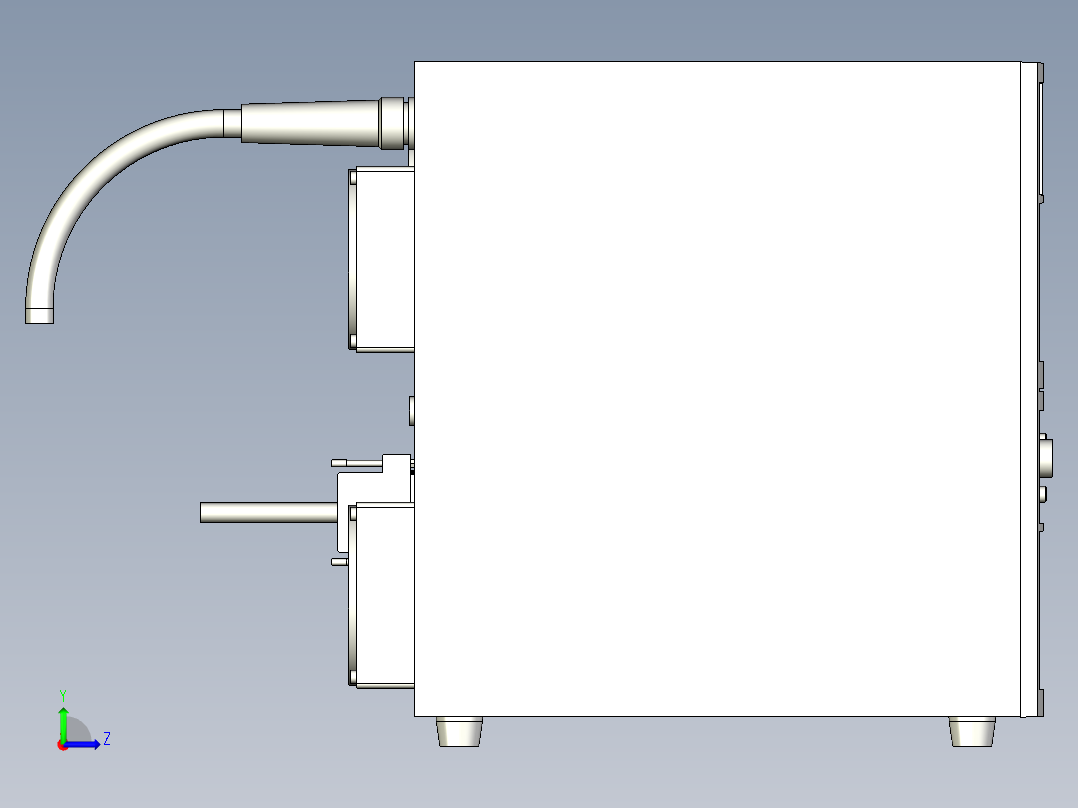 基恩士MD-V9900_9920_C_kc图纸模型左视图